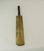 Signed Miniature Cricket Bat Marked Crus