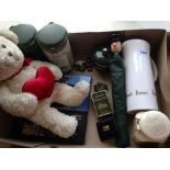 Harrods Interest Comprising Soft Toy, Hard Back Book, Miniature Picnic Basket, Water Jug,