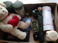 Harrods Interest Comprising Soft Toy, Hard Back Book, Miniature Picnic Basket, Water Jug,