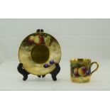 Royal Worcester Fine Hand Painted - Cup