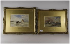 Thomas Bosh Hardy 1842 - 1897 Pair of Wa