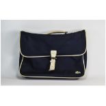 Retro Authentic Lacoste Laptop Style Bag With Carry Handle