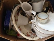 Box Of Misc Pottery And Collectables