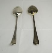 George III Pair of Large Silver Tablespo