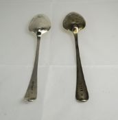 George III Pair of Large Silver Tablespoons. 1/ Hallmark London 1798, Maker G.S - George Smith.
