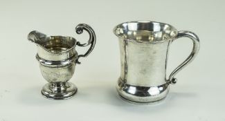 Edwardian English Silver Milk Jug. Hallmark Chester 1909. 3.