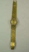Piaget Ladies 18ct Yellow Gold Diamond Set Bracelet Watch. Circa 1970s.