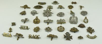 Military Interest. A Collection of World 1 and World 2 Military Cap Badges ( 36 ) In Total.