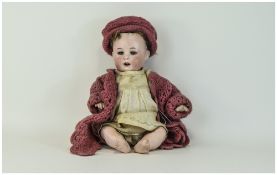 Cuno & Otto Dressel Jutta Baby Doll German c1920, Bisque Head Impressed Jutta Baby Dressel 1920,