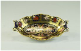 Royal Crown Derby Old Imari Pattern Pin Dish. Pattern Number 1128. Date 1992. 5.5 Inches Diameter.