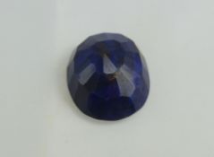 Very Large Natural Sri Lankan Cut Faceted Sapphire, Dome Shaped. Would Make Awesome Ring. 30.