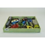 Collection Of 21 Dinky Diecast Models To Include Refuse Wagon, Buses, Sports Cars 23J, 23I, 23H,