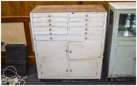 Dentistry Interest, Early 20thC Floor Standing Cabinet, Painted White,