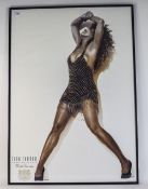 Tina Turner Interest Framed Poster "Foreign Affair" From Her 1990 World Tour.