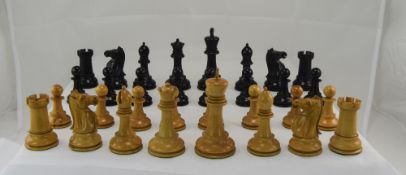 J Jaques & Son Ltd Set Of Boxwood And Ebony Staunton Chessmen,