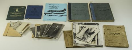 WWII Military Interest RAF Related Comprising 3 Royal Airforce Pilots Flying Log Books,