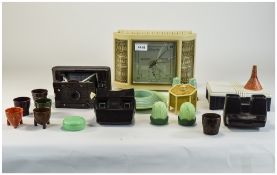 Collection Of Early To Mid 20thC Plastic/Bakelite Comprising View Master, Trinket Box, Bowls,
