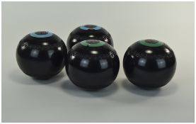 Drakes Pride Professional Two Sets of Lawn / Indoor Bowls. Size Xtra 3H, P3 3337.