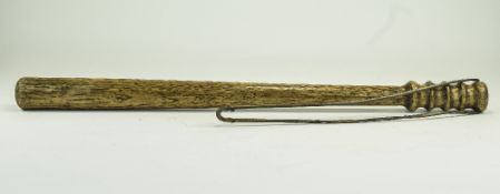 Early 20thC Oak Truncheon Length 23 Inches