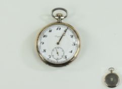 Longines - 1920's Open Faced Pocket Watch.