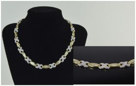 18ct Gold Diamond Set Collar / Necklace,