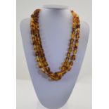 Two Various Baltic Amber Necklaces, both