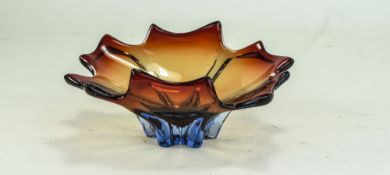 Coloured Art Glass Murano Style Shaped S