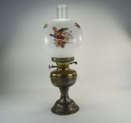Early To Mid 20thC Brass Oil Lamp With M