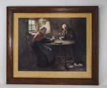 Oak Framed Print After H J Dobson "Burns