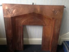 Arts And Crafts Possibly Liberty Copper Fire Surround,
