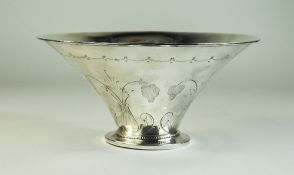 Swedish Silver Studio Art Bowl with Styl