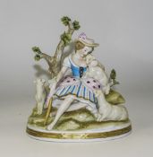 Sitzendorf Hand Painted Group Figure ' S