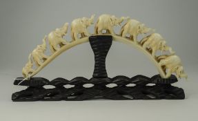 Japanese Late 19th Century Ivory Tusk Ca