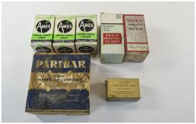 Box Containing A Small Collection Of Dentistry Compounds And Associated To Include Ames Copper