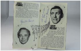 Carry On Autograph in "Carry on London" programme(1974) - Sid James, Peter Butterworth,