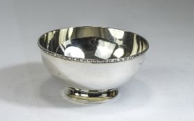 Art Deco Silver Sugar Bowl, 90g, 4" Diameter,