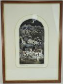 Graham Clark Pencil Signed Ltd Edition - Lithograph Colour Block Print,