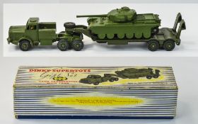 Dinky Super toys Gift Set 698 Model Diecast Tank Transporter with Tank.