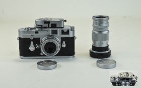 Leica M3 Camera With Elmar And MR Leicameter,