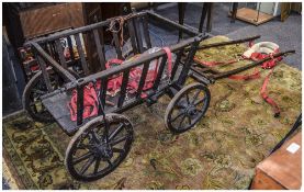 Late 19th Early 20thC Wooden Dog Cart,