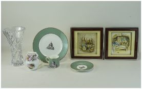 Small Mixed Lot Of Collectables Comprising A Royal Albert Mrs Tiggy-Winkle Teapot,