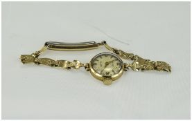 Rotary - Vintage Ladies 9ct Gold Cased Mechanical Wrist Watch. Fully Hallmarked.