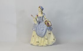 Coalport Ltd and Numbered Edition Figure ' Sweet Red Rose ' CW671. Sculpture J. Bromley. Height 8.