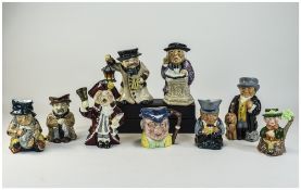 Collection Of Character & Toby Jugs, Various Makes To Include Sylvac,