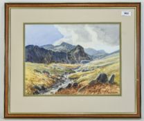 RCD Lowry Framed Watercolour, Titled Deepdale To Reverse, Signed Bottow Right.