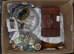 Miscellaneous Lot. Comprising Atomiser, Glass Crested Ware, Pottery, etc.