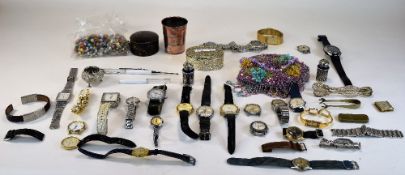 Mixed Lot Of Oddments And Collectables, Comprising Wristwatches,