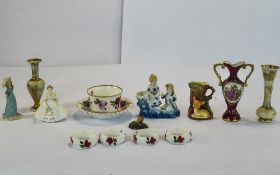 Small Mixed Lot Of Pottery Figures,
