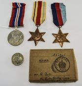 WWII Military Medals, Comprising War Medal,