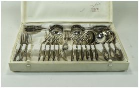 Russian Silver Plated Cutlery Set Comprising 12 Teaspoons,